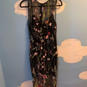 Forever 21 mesh floral dress
